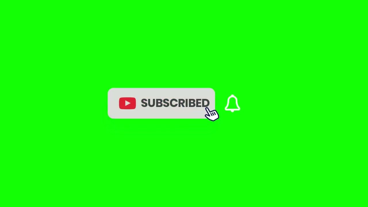 Green Screen Subscribe Button (No Copyright)