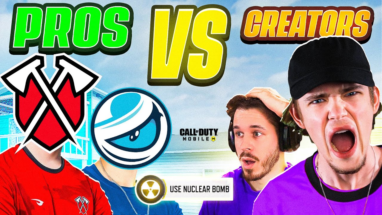 5 CODM PROS vs 5 CODM YOUTUBERS!
