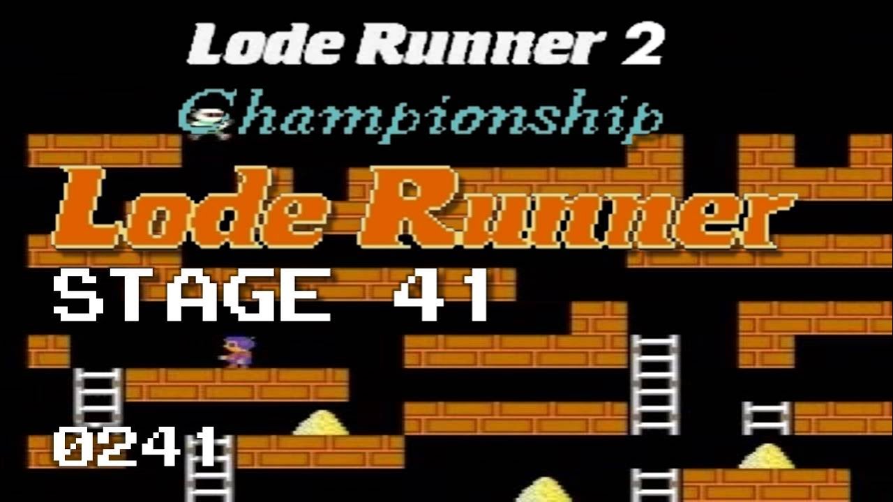 Lode Runner 2 - Stage 41 [0241]
