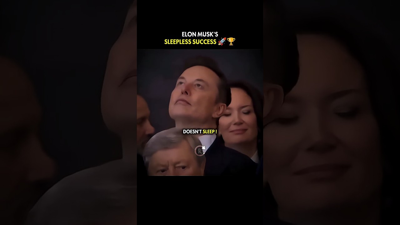 Elon Musk's Sleepless Success #ElonMusk #SuccessMindset #HardWork
