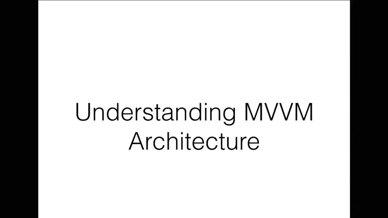 MVVM Architecture in Swift IOS