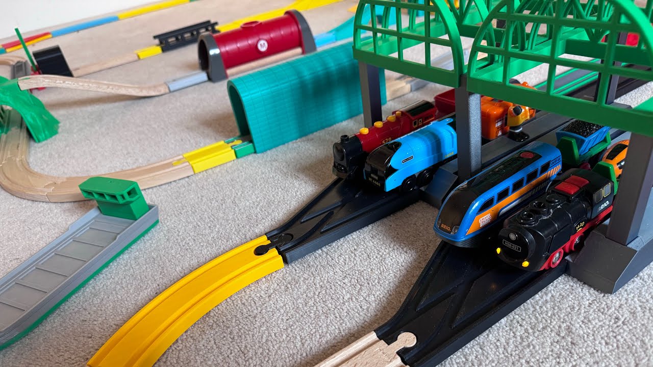 Huge BRIO Train Adventure! 200+ Pieces, Multiple Trains & Bridges
