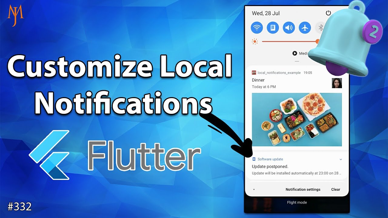 Flutter Tutorial - Customize Local Push Notifications 2/2 | Background, Custom Sound, No Sound