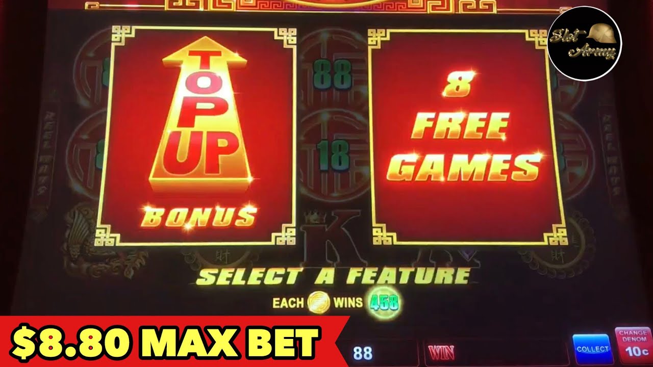 ⭐️$8.80 MAX BET⭐️ RISING FORTUNE HIGH RISK PLAY BONUSES SLOT MACHINE