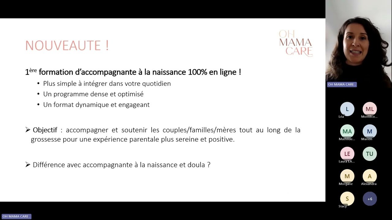 Formation Accompagnante à la naissance (doula) + Accompagnante périnatale