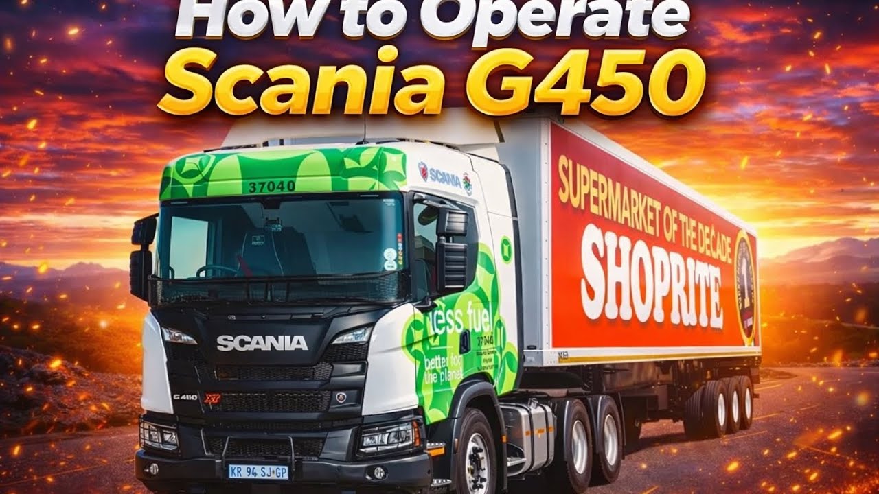 How to operate Scania G450 XT 🚚🚚🚒🚒👌👌👌