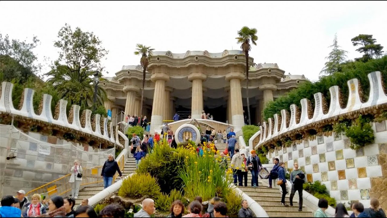 Park Güell Barcelona Spain Catalonia FC Antoni Gaudi Picasso Guell Sagrada Familia Madrid Travel pt5