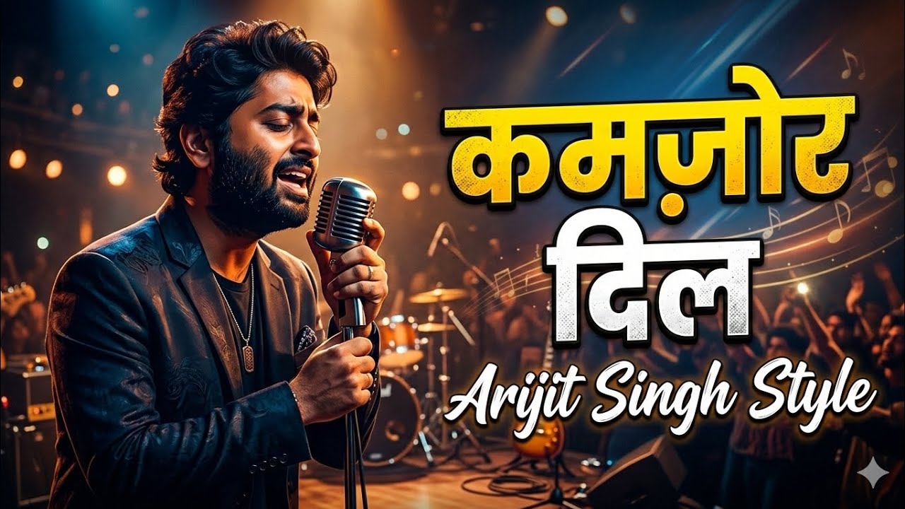 Kamzor Dil 💔 Arijit Singh Style | New Sad Song 🎵 