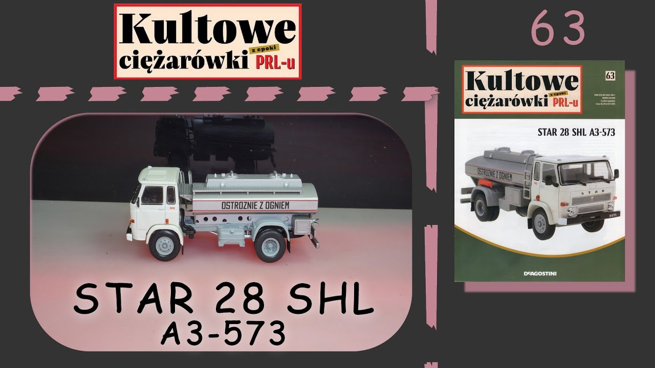 Deagostini - Kultowe Ciężarówki z epoki PRL-u - Numer 63 - Prezentacja - Star 28 SHL A3-573 - 1969