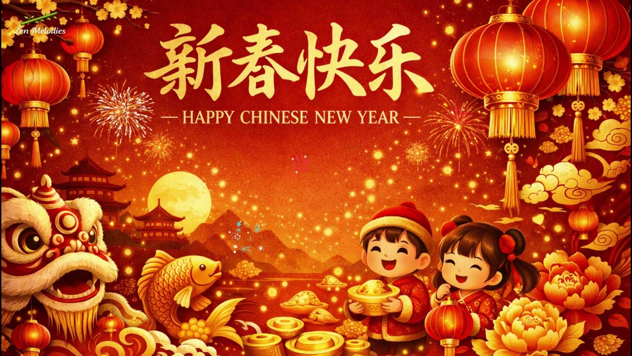 🧧 岁岁平安 · Peaceful New Year | 古琴洞箫 Guqin & Xiao | Chinese Zen New Year Music
