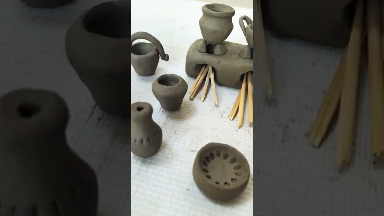 Amazing technique Handmade kitchen set with Clay