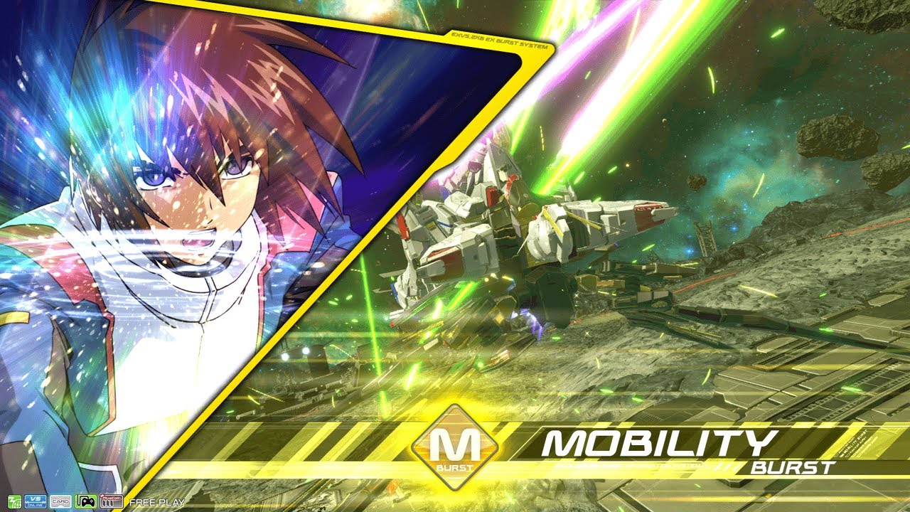 Kira Strike Freedom Gundam Arcade mode: Mobile Suit Gundam Extreme Vs. 2 XBoost
