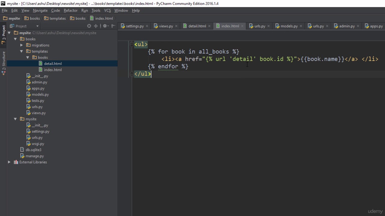 152 Django tutorial 18 Removing The Hardcoded Urls