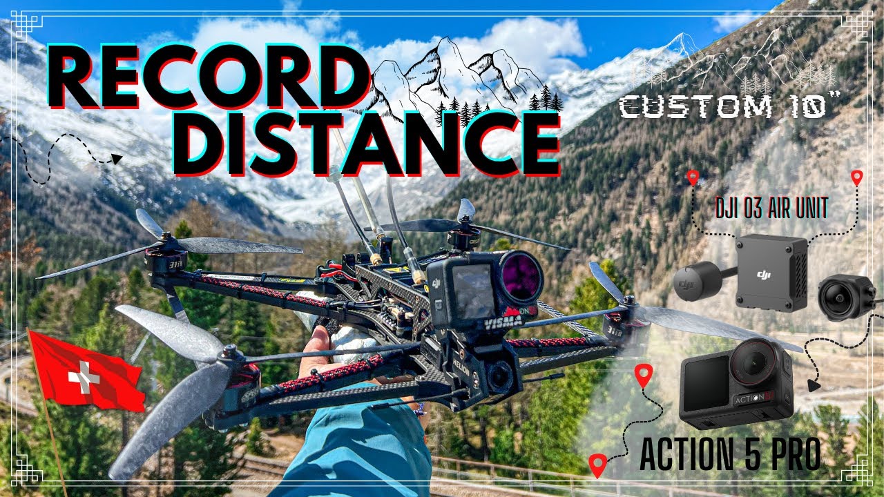💣 NEW FPV RECORD DISTANCE - HELION OVER PIZ BERNINA 🛰️