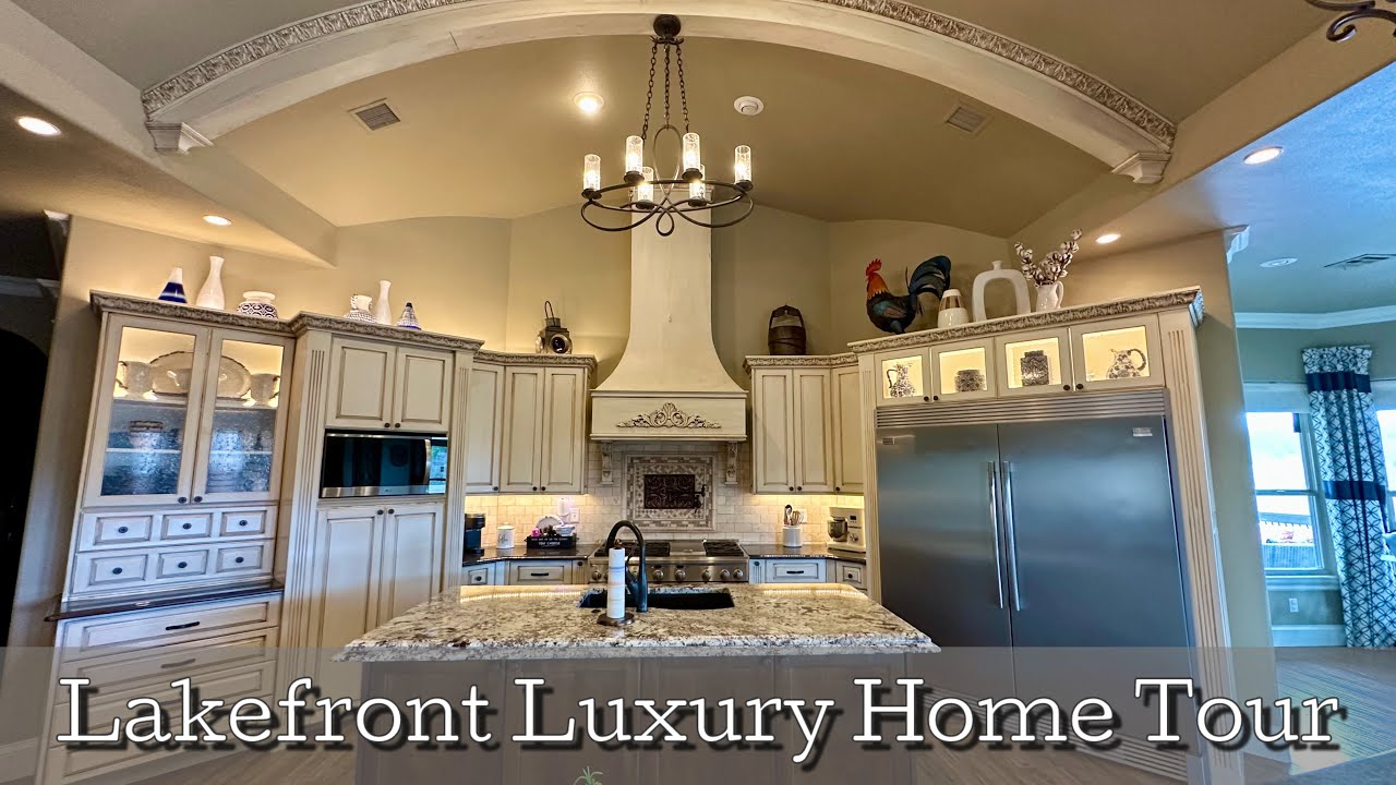 Lakefront Luxury - $2.9M Stunning 4 Bedroom Home Tour w/ a Dream Kitchen + Suprise Room Downstairs