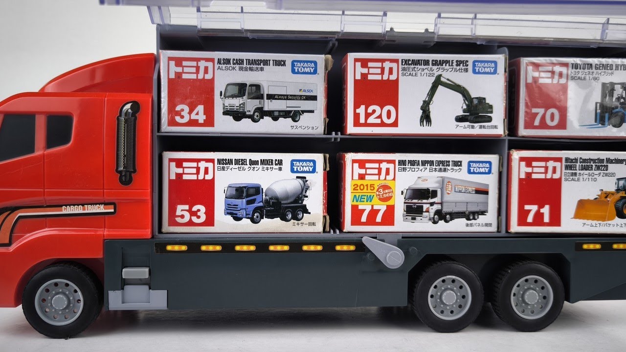 【Tomica】トミカのミニカー開封☆コンボイで出発！[Tomica] Unbox Tomica Mini Cars and Start the Convoy!