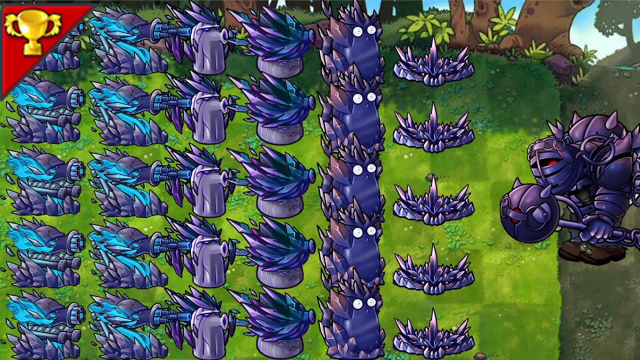 Obsidian Plant VS 999Zombies-------Plants vs Zombies