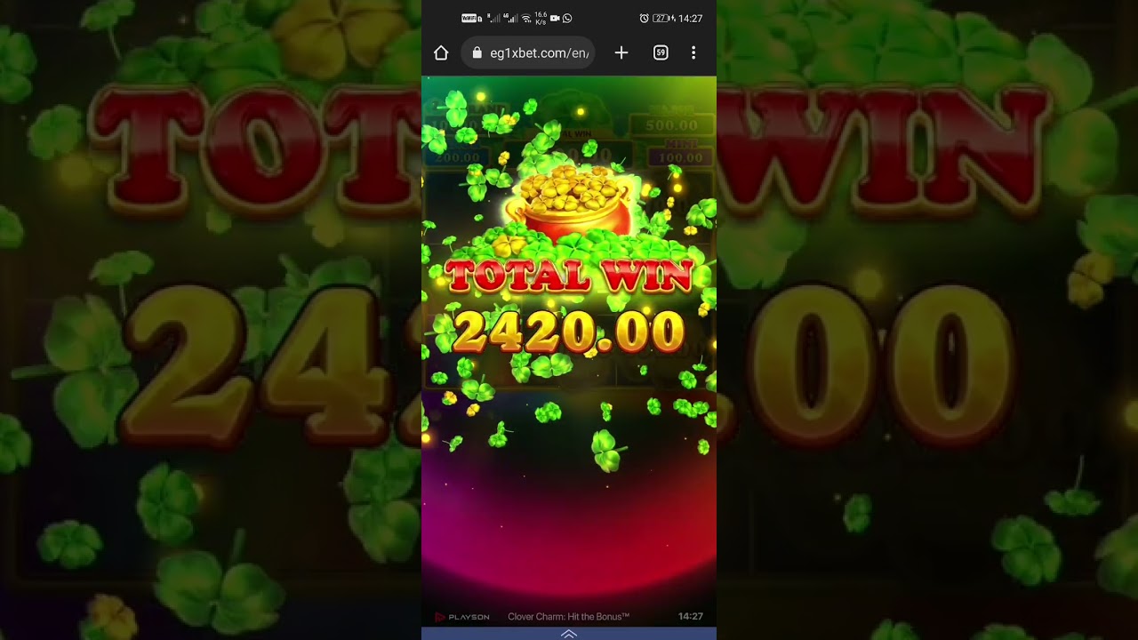 1xbet clover charm big win but big loss