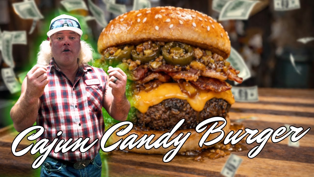 This Burger Won Me Guy's Grocery Games! (Cajun Candy Burger )