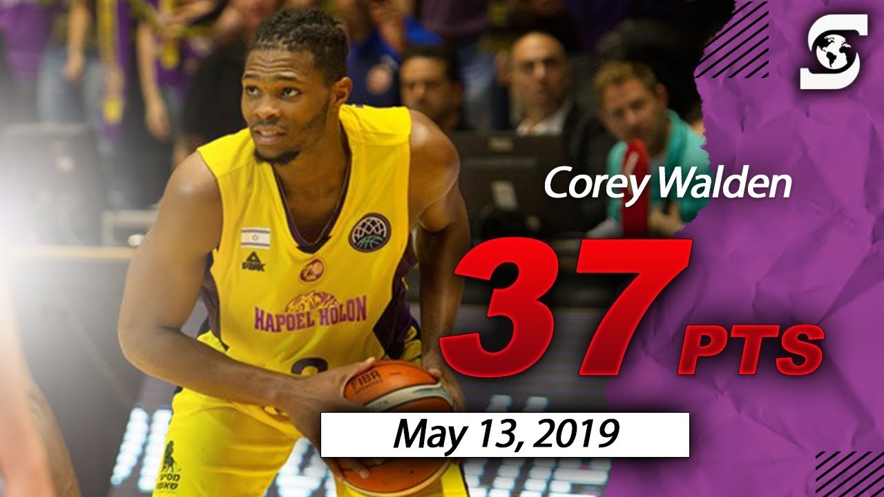 Corey Walden Hapoel Holon 37pts 6ast vs Maccabi Rishon