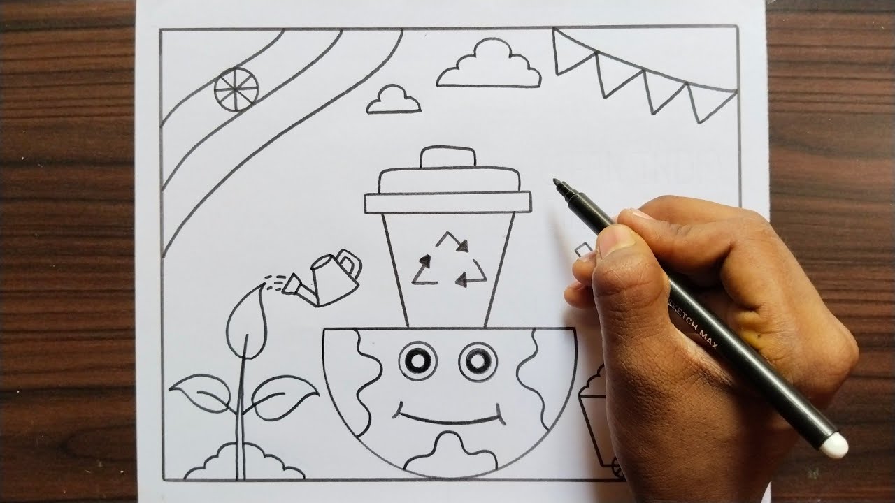 Swachh Bharat Abhiyan Poster Drawing Easy / Clean India Green India Drawing / Swachh Bharat Drawing