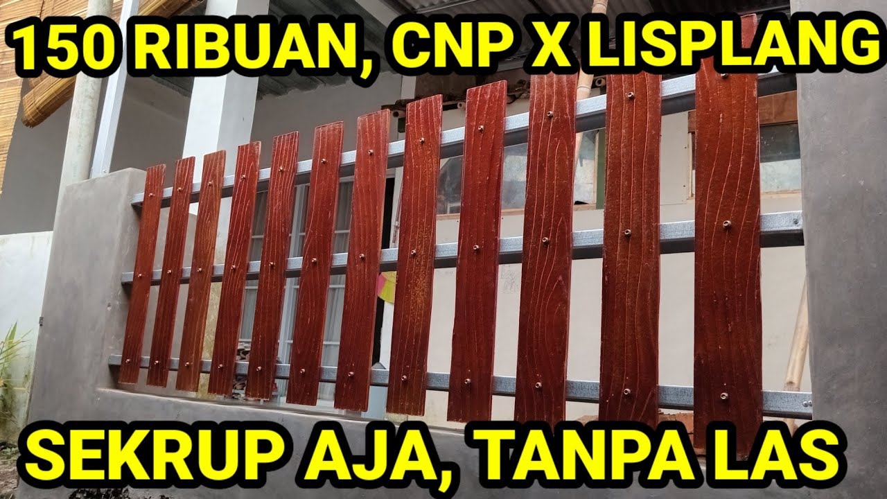 PAGAR MINIMALIS KOMBINASI CNP DAN LISPLANG