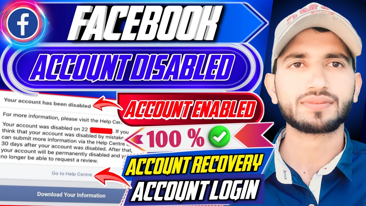 Your Account Has Been Disabled Facebook | Go To Help Center | Download Your Information | Fix 100%🔥