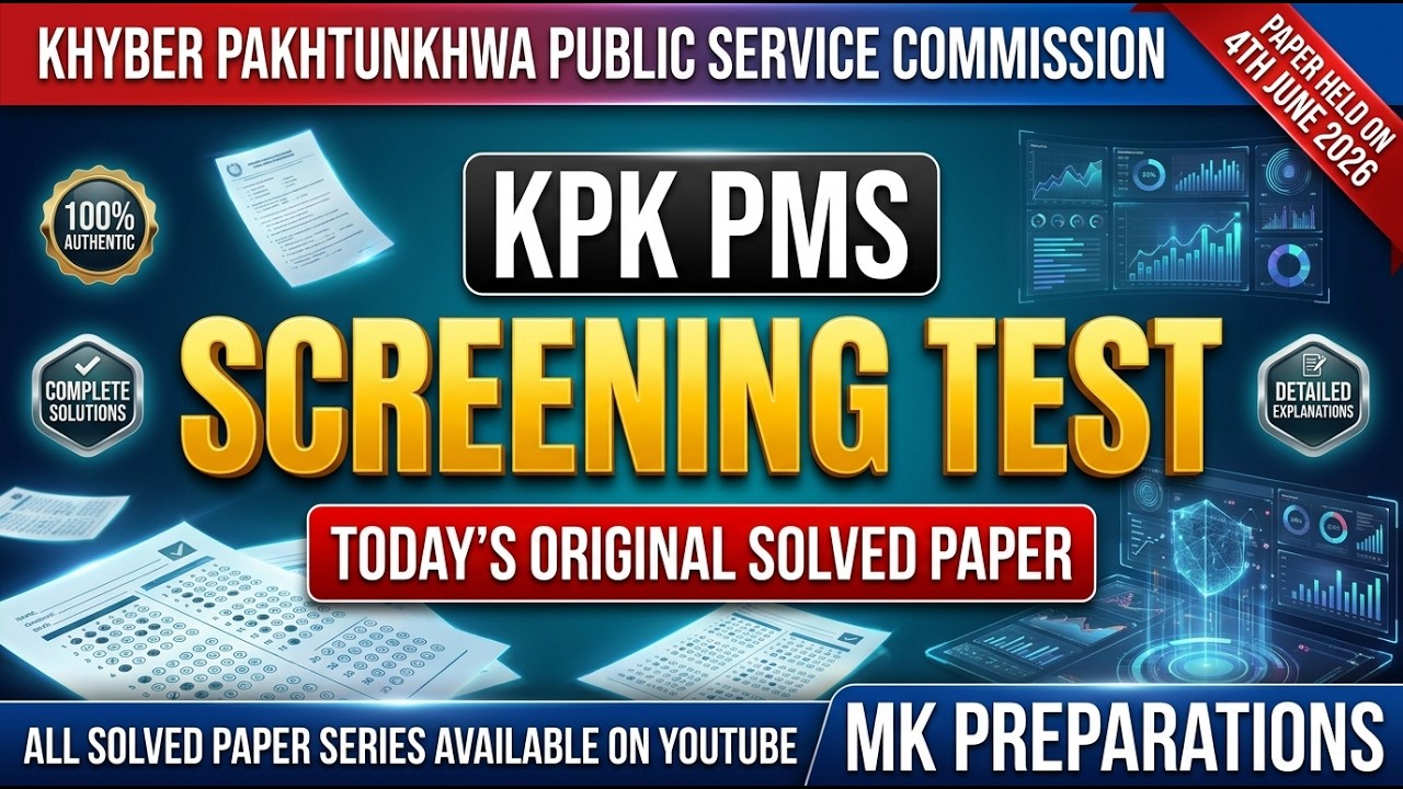 KPPSC PMS Today's Original Solved  Paper | Conducted on 4 June 2026| 100% Original & Authentic Paper