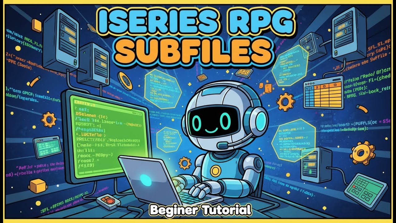 Simple RPG Subfiles for Beginners - 3 - RPG Subfile (Load All) ISERIES STYLE