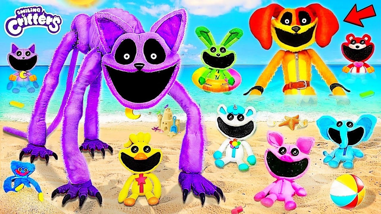 All Poppy Playtime 3 - CATNAP VS  DOGDAY (Fun at The Beach) Smiling Critters - FULL Gameplay