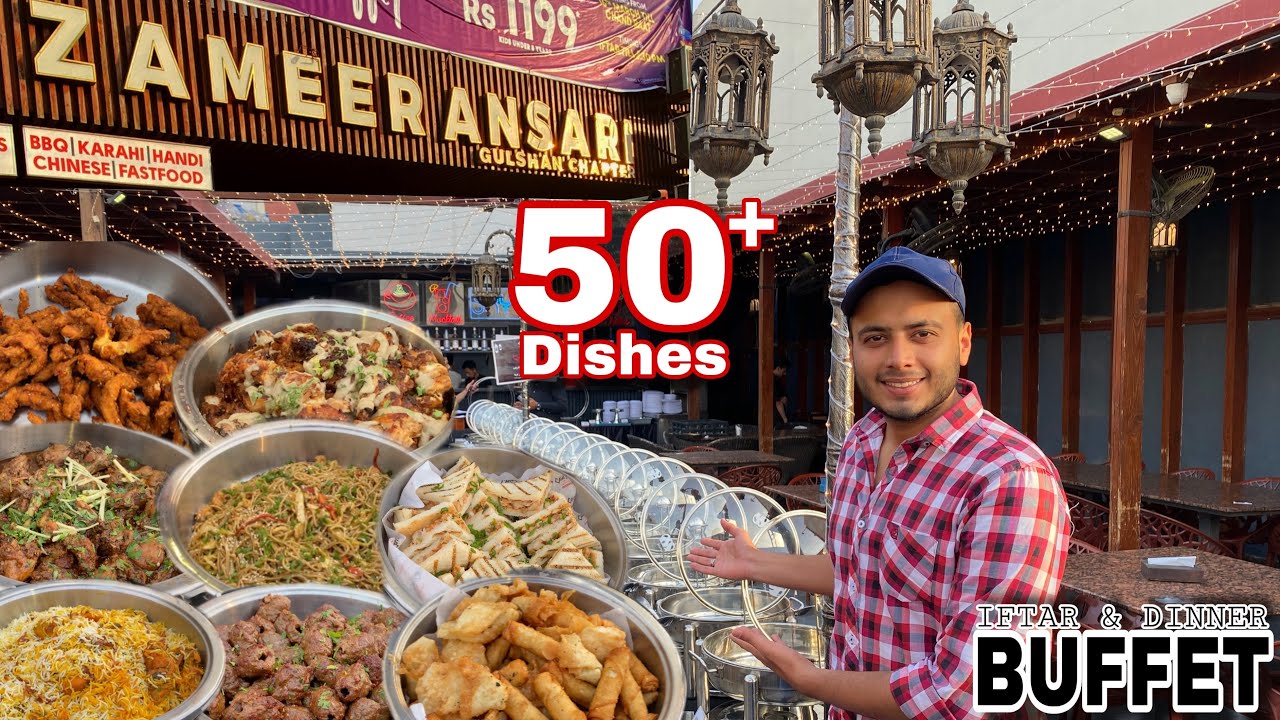 Ramadan Special Iftar & Dinner Buffet at Zameer Ansari | Karachi ka Sasta Buffet 1500 may 50 Dishes
