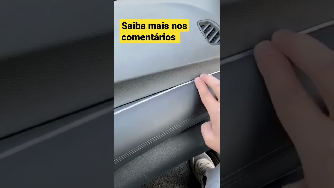 Fita LED Automotiva Luz Neon Interna Branco Painel e Portas #shorts #neon #led #carros