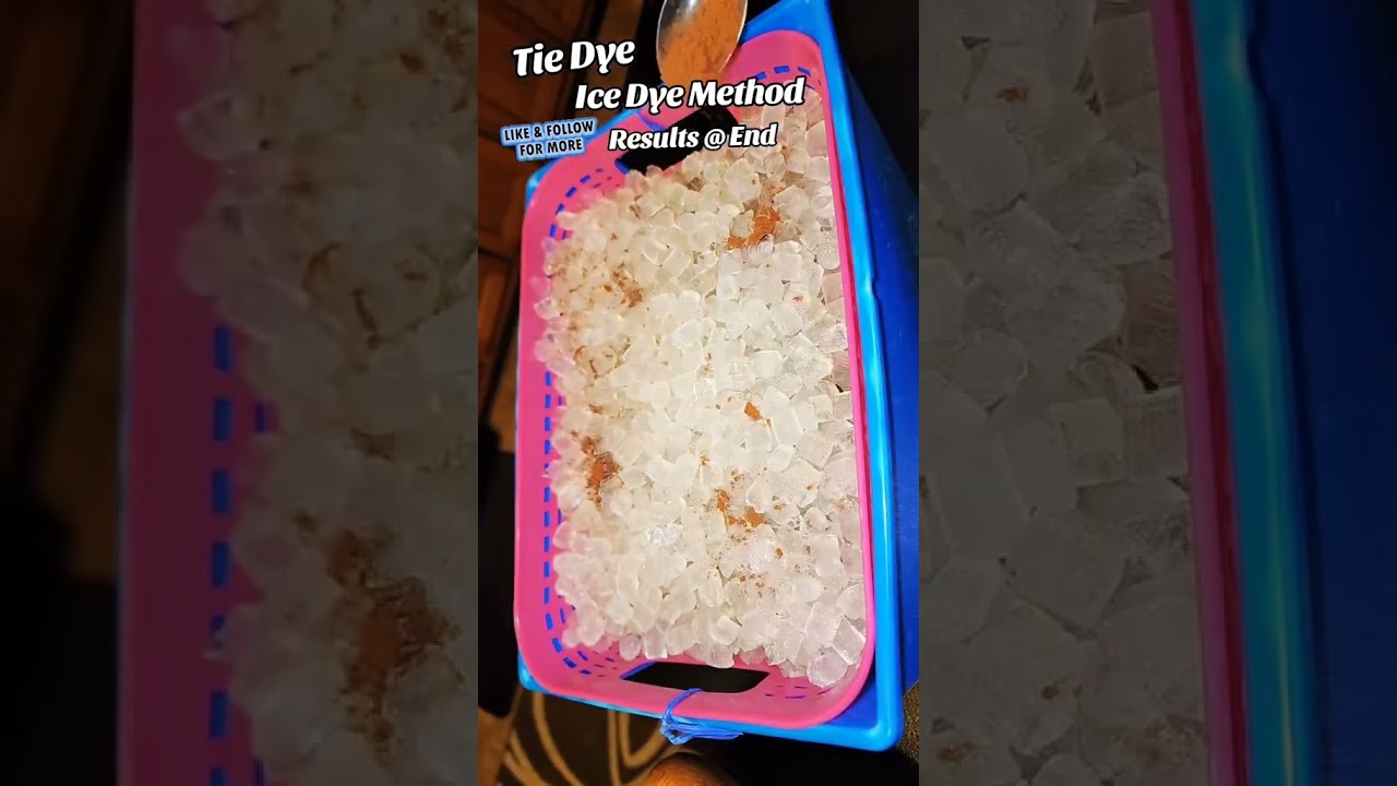 Ice dyeing method #icedye #tiedye #tiedyeclothing #tiedyedesigns #tiedyelife
