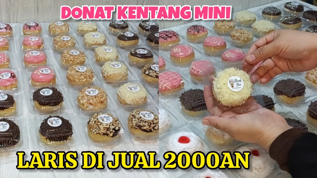 LARIS DI JUAL 2000AN DONAT KENTANG MINI//RESEP EKONOMIS//LEMBUT DAN MENUL