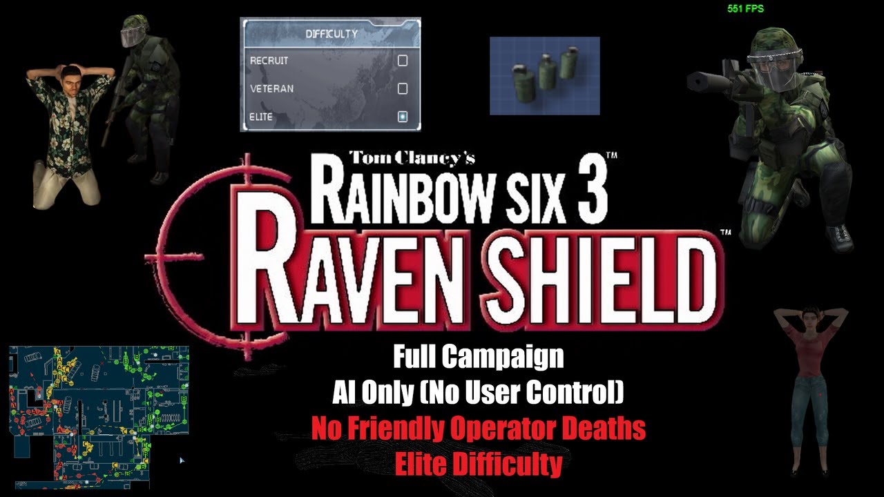 Rainbow Six 3: Raven Shield - Full Campaign AI Only (Elite Difficulty)