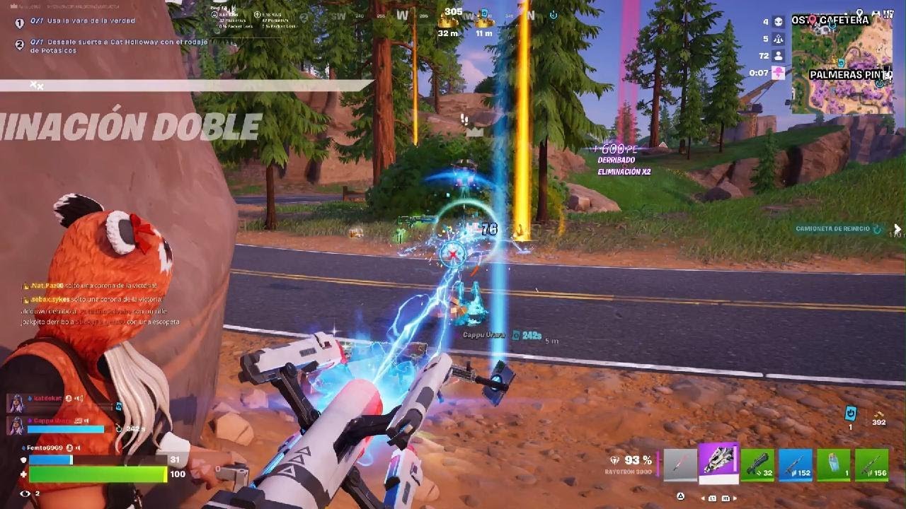 Fortnite Jugando con Kat y Cappu