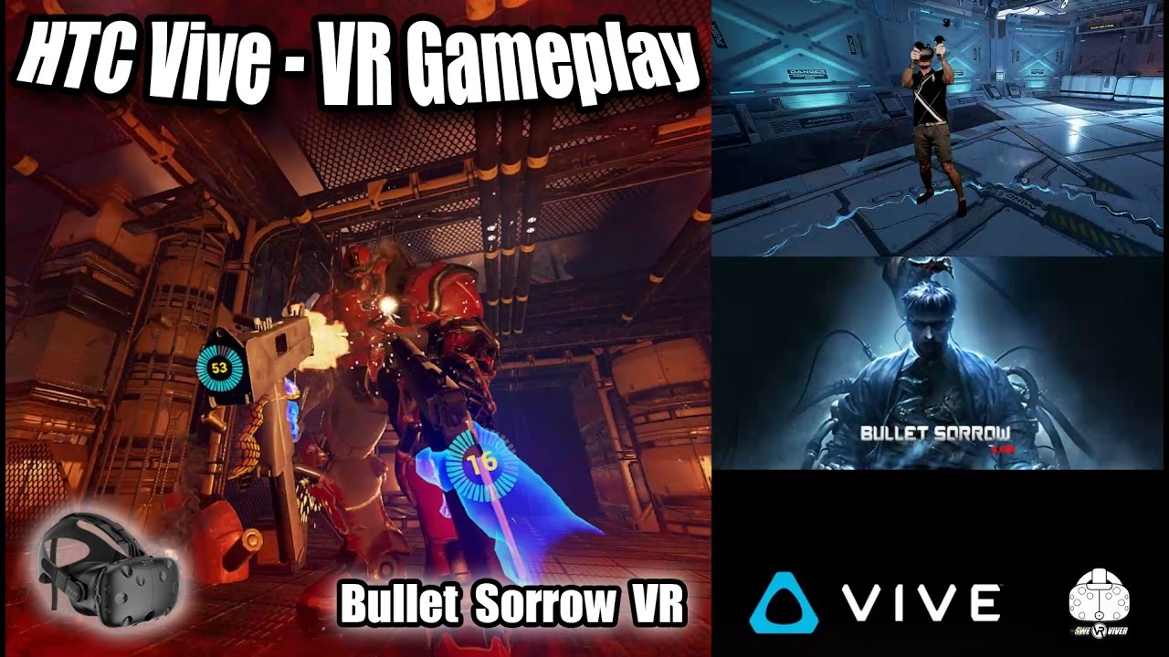 Bullet Sorrow VR Gameplay on HTC Vive - Intense and nice looking Arcade FPS!