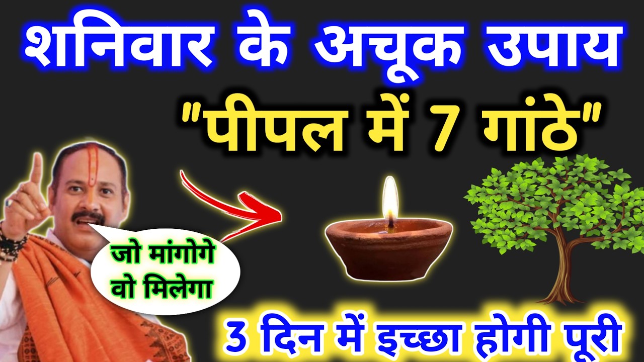 🔴 LIVE 28 फ़रवरी शनिवार के उपाय | पीपल पेड़ में लगा देना 7 गांठे | Pradeep mishra shaniwar ke upay
