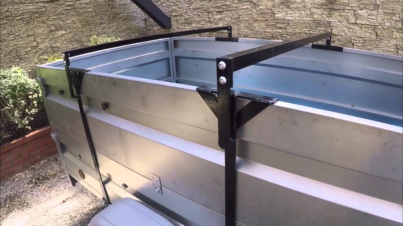 Support pour porte-vélos sur remorque fait maison