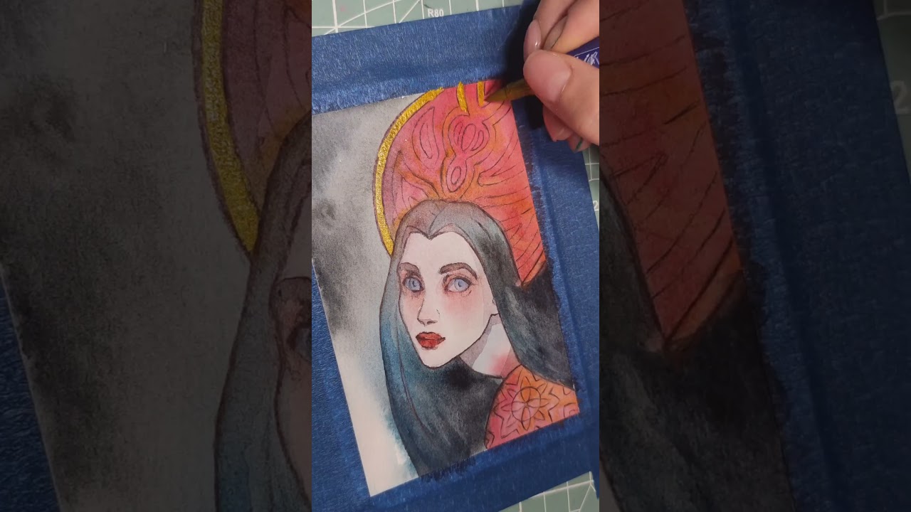 Акварелью балуюс🤓 #арт #art #спидпеинт #художник #живопись #speedpaint  