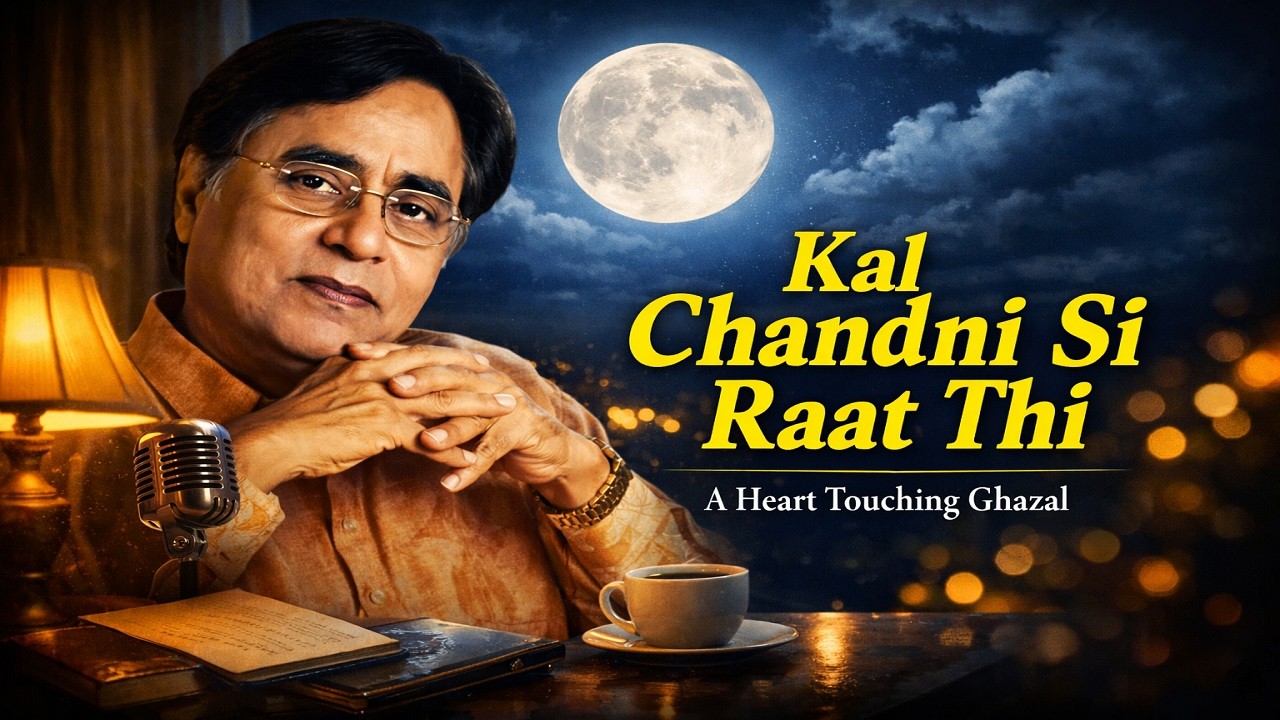 Kal Chandni Si Raat Thi 🌙 | Heart Touching Ghazal | Jagjit Singh Style