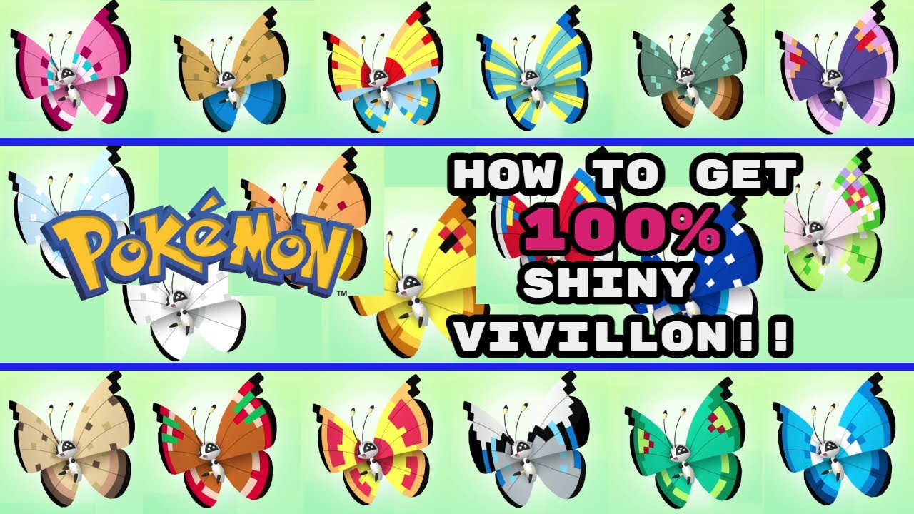 CATCHING COMPLETE ALL SHINY VIVILLON!! Pokemon Scarlet vivillon tutorial AND shiny montage