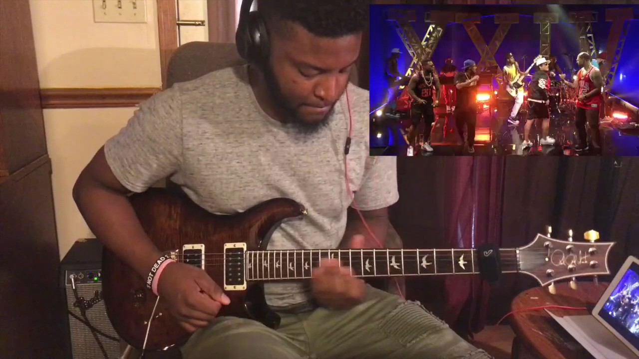Bruno Mars - 24K Magic (SNL Performance) Guitar Cover