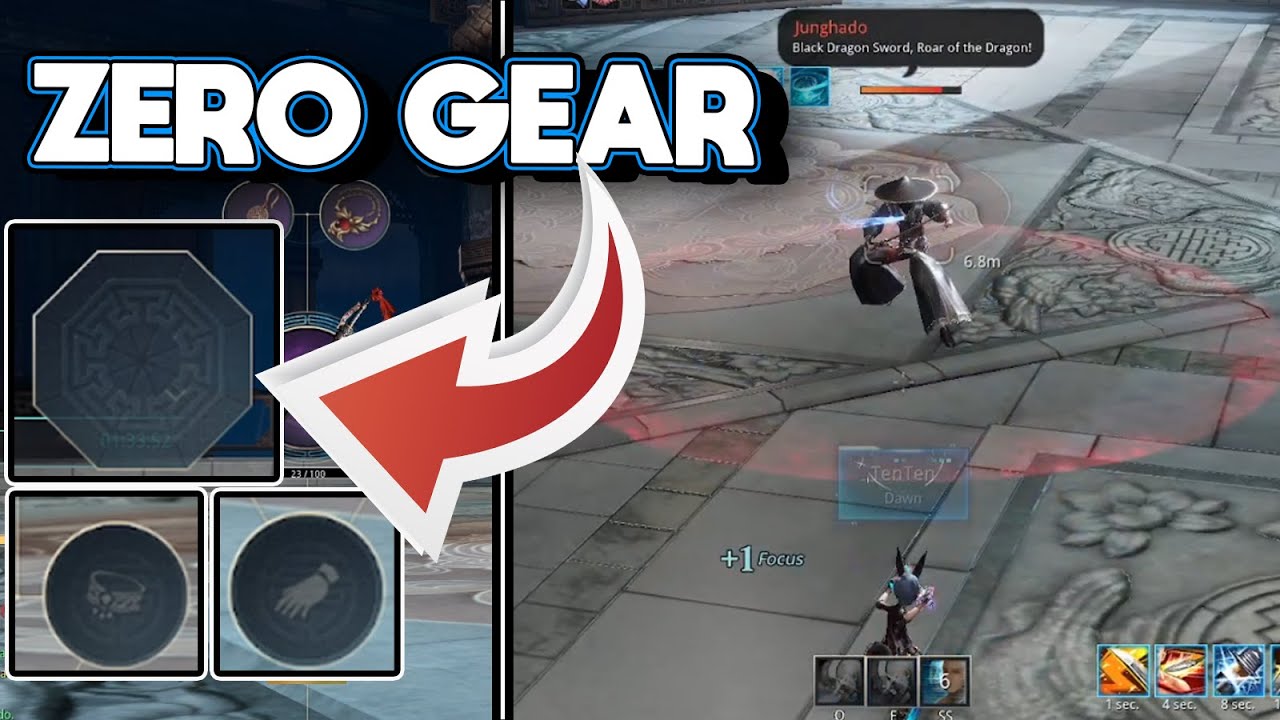 NO Gear Blade Dancer vs Junghado [PRE NERF] (GREEN SKILL ONLY, NO Soulshield, 600 AP)