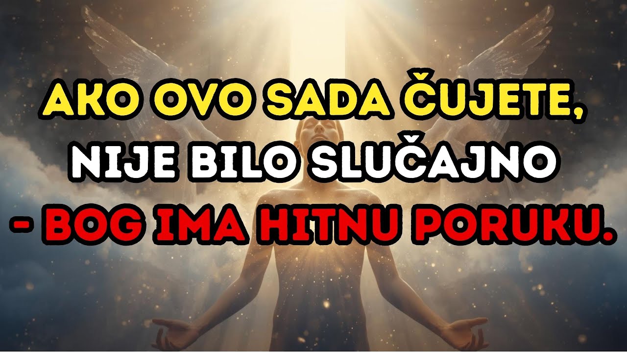 Ako ovo sada čujete, nije bilo slučajno - Bog ima hitnu poruku.