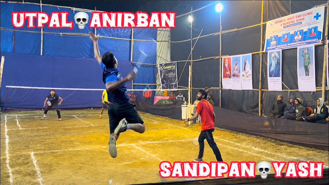Outdoor Badminton Tournament Utpal🔥Anirban🆚Yash🔥Sandipan #shuttlershubho #badmintontournament 