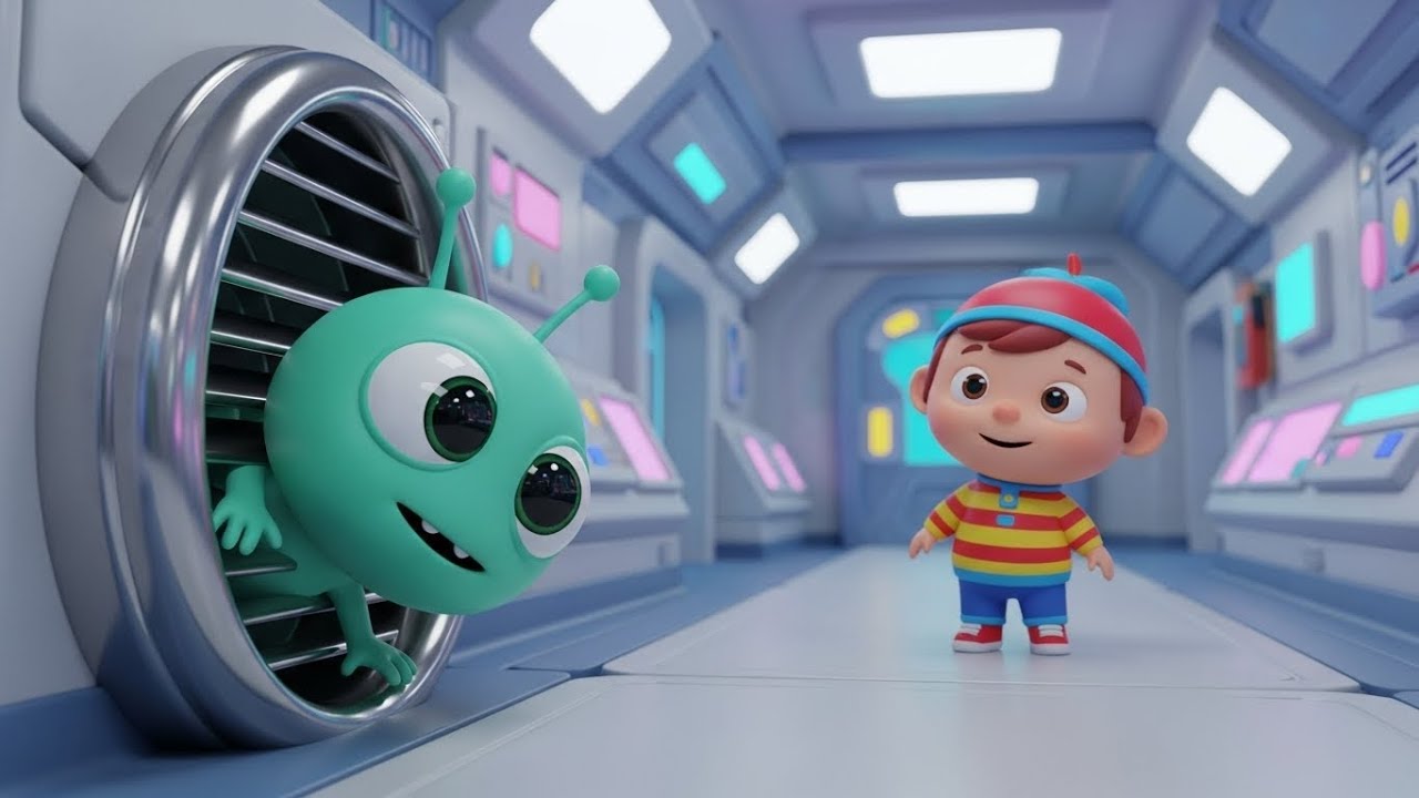 Among Us Silly Alien Hid in the Vent | Kids Songs & Nursery Rhymes