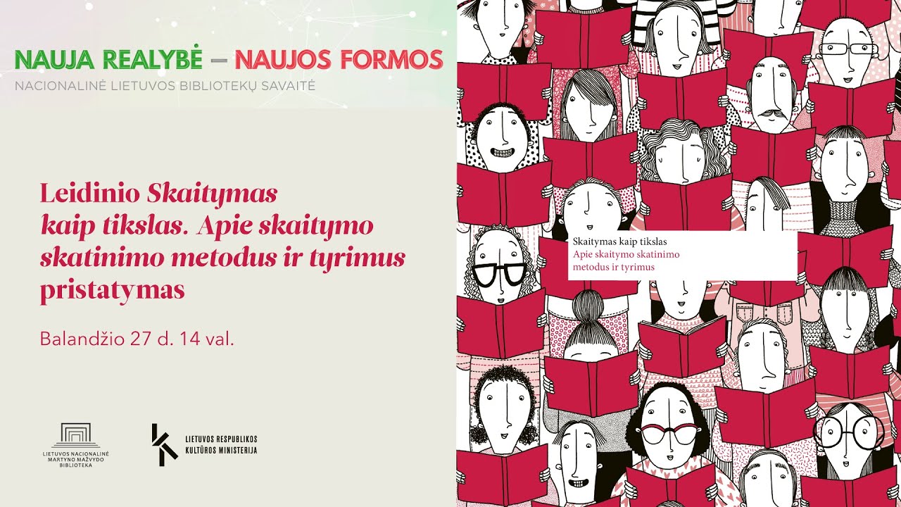 Leidinio &bdquo;Skaitymas kaip tikslas. Apie skaitymo skatinimo metodus ir tyrimus&ldquo; pristatymas
