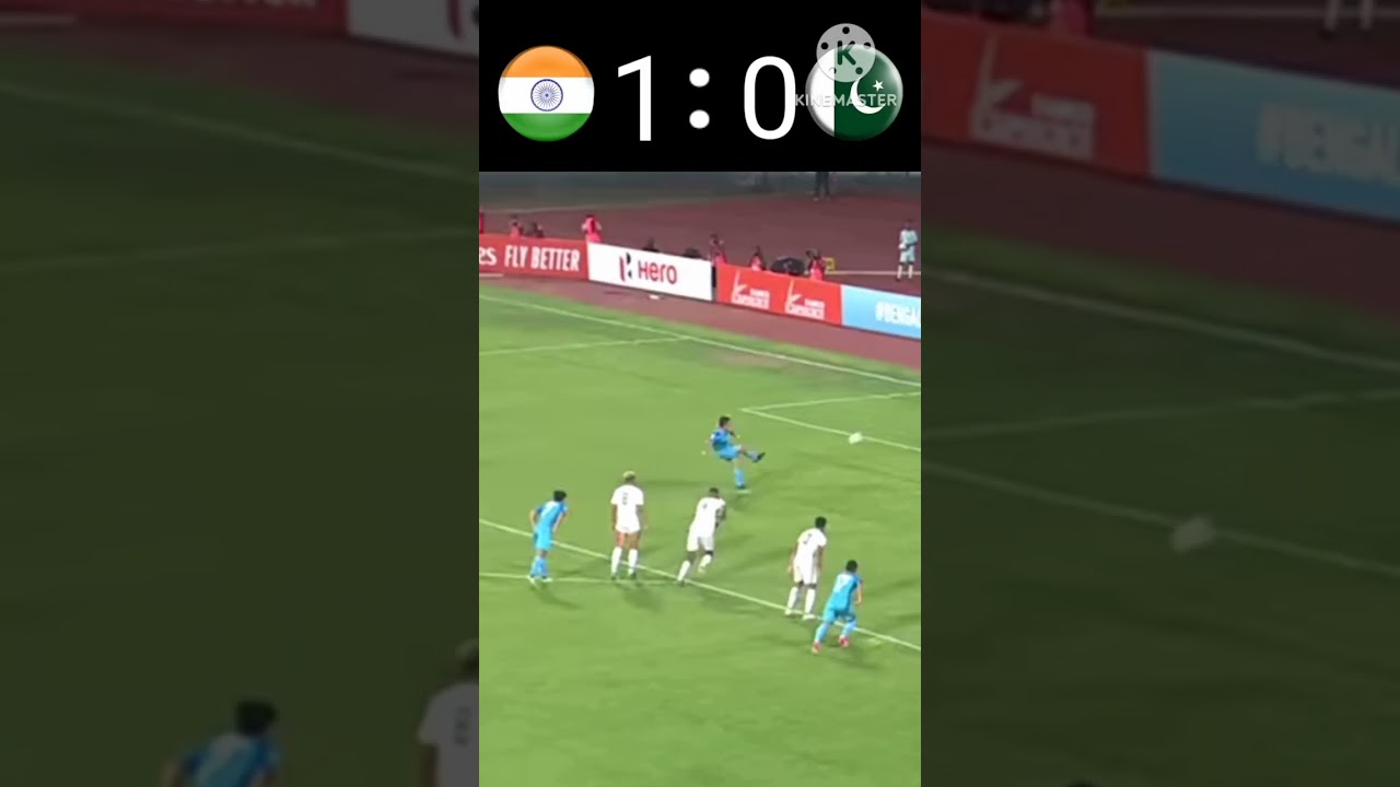 india vs pakistan today football match 