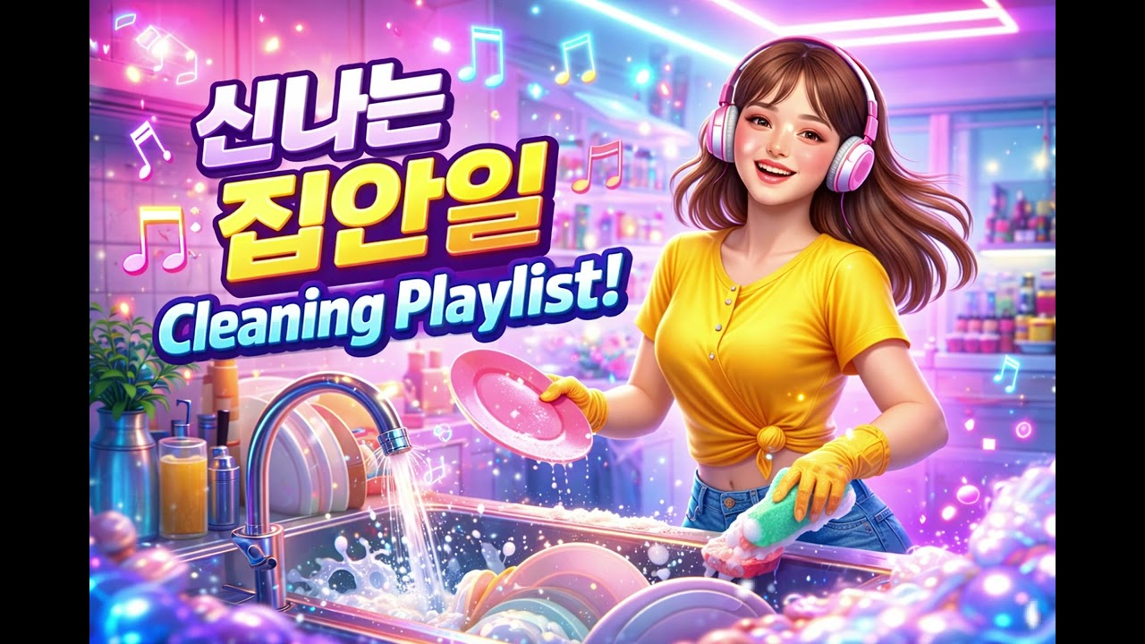 [PLAYLIST] 퇴근 후 바로 설거지하게 만드는 ⚡도파민 폭발 집안일 플레이리스트